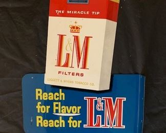 L & M Flange Metal Sign(AAW Made in U.S.A.)