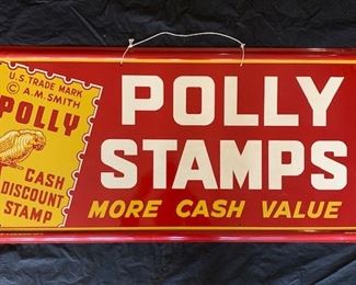 Polly Stamps Metal Sign(18" x 36"/Press Sign Co.)