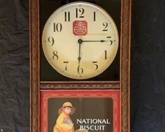 National Biscuit Company Wall Clock(Wisconsin Clock Co.)