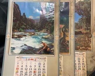 Three 1954 Advertising Calendars