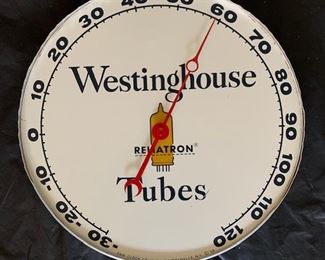 1956 Westinghouse Tubes Thermometer(12" Diameter/Pam Clock Co.)