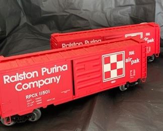 Two Weaver Ralston Purina Box Cars(RPCX 11499, 11501)