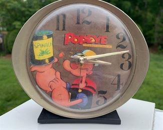 Vintage Popeye Alarm Clock