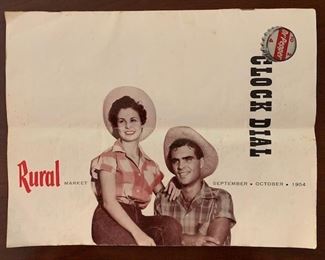 1954 Dr. Pepper Clock Dial Employee Magazine