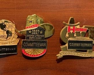 Vintage Livestock Show and Rodeo Pins