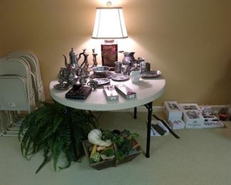 Many Antique Pewter Items
