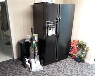 Maytag Refrigerator, Carpet Cleaner, Dehumidifier, and Wreath