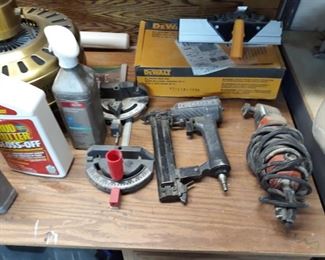 Nail Gun, Tools, and Cleaners