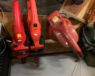Various yard implements