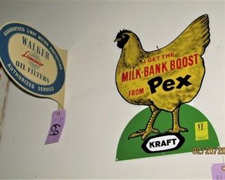 flange Walker oil filters sign