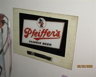 Pfeiffer's beer sign