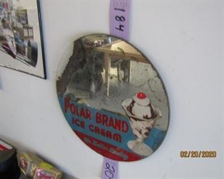 Polar brand ice cream mirror sign