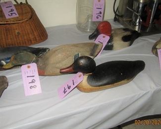 Mason Merganser duck decoy