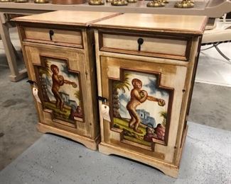 Hand painted Vintage Cabinets