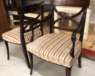 Set of 6 Inlaid Chairs