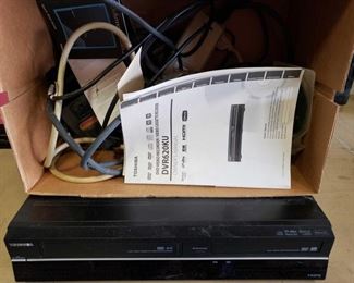 Toshiba DVD Recorder/VCR with Misc Power Strips and More
Toshiba DVD Recorder/VCR with Misc Power Strips and More