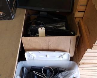 Samsung DVD/VCR, Panasonic DVD Player, Brother Printer, and More
ACER computer monitor, View Sonic projector, HP laptop, Lumix FH27 Digital camera, and other assorted electronics/accessories