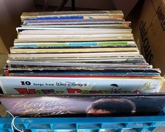 Approx 60 Vinyl Records
Includes Michael Jackson Thriller, Beach Boys, Barbara Streisand, Disney Mary Poppins, Ray Charles, and Many More