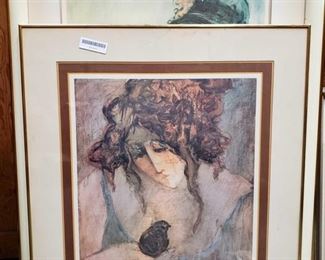 2 Barbara A. Wood Signed Lithographs, 133/750
Art measures approximately 23" x 19" and 31" x 20"