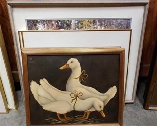 5 Framed Pieces of Artwork
Measures approximately 18" x 22" to 26" x 31"