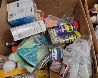 Painting Suplies, New Light Bulbs and More
Includes masks, paint sticks, rollders, paint trays, paint trimmers, assorted lightbulbs and more
