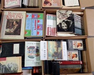 Six Boxes of Books and VHS Tapes
Six Boxes of Books and VHS Tapes