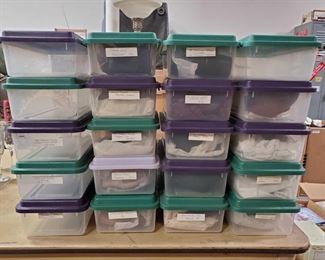 20 Storage Bins with Women’s Shoes
Some include shoes womens size 9.