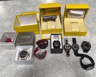 Watches and Watch Boxes
Various Watches Watch Boxes Brands Include Armitron, Kenneth Cole Reaction, Thre3, Disney, and Charles Raymond