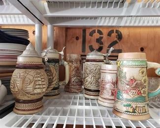 6 Beer Steins
6 Beer Steins Budweiser