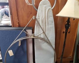 Lamp, Iron Table, and Custom Metal Hoop
Lamp, Iron Table, and Metal Hoop. Lamp Measures Approx 59" Tall