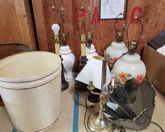 4 Sets Of Lamps With 3 Lampshades
4 Sets Of Lamps With 3 Lampshades. Lamp Measurements VaryFrom 25.5", 20.5"