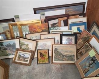Artwork, Picture Frames, and Canvases
Measurements Range From 7"×9"-32"×23"