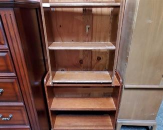 2 Shelves
Measures approx from 8"x23"x29" to 7"x20"x29"