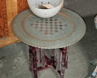 Chess Table with Chess Pieces
Measures approx 21"x18"