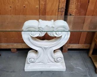 Glass Top Hall Table
Measures approx 16"x52"x29"