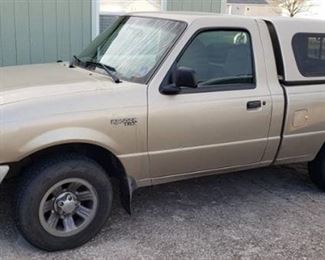 2000 Ford Ranger Pick-up Truck with Topper