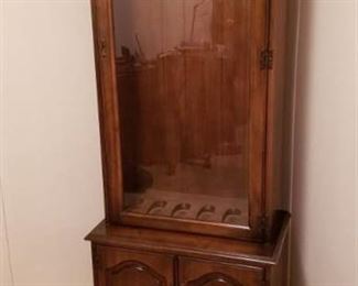 Handmade Gun Cabinet with 2 Door Storage ~ No Keys ~ 28 in. x 17 in. x 74 in.