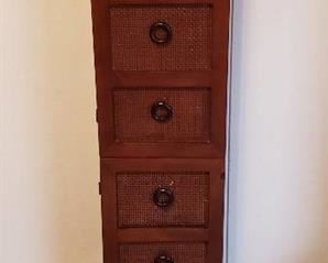 Decorative Storage Cabinet ~ 11 in. x 7 in. x 53 in. ~ 2 Doors & Shelves