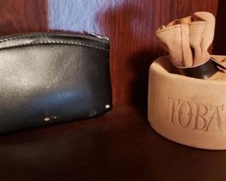 Lot of 2 Tobacco Pouches ~ Tan one from Germany, Other one is Black