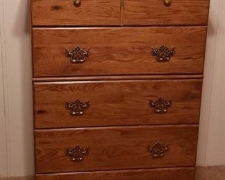 Wood 5 Drawer Chest ~ 32 in. x 18 in. x 50 in.
