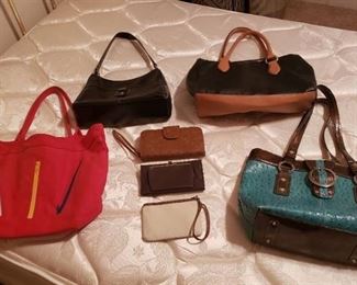 Lot of 4 Purses and 3 Wallets