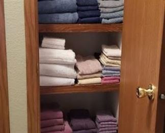 Lot of Towels in Linen Closet