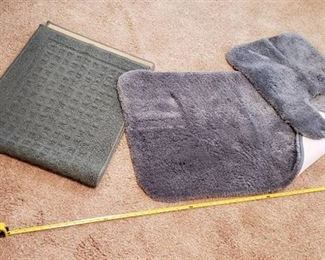 Lot of (3) Bathroom Rugs