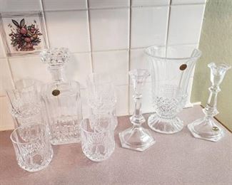 Lot of Cristal d'argues Genuine Lead Crystal