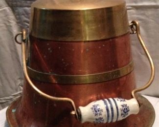 Copper & brass vessel.