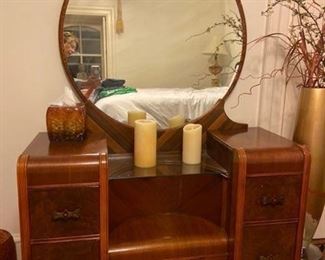 Vanity in deco style. American made. 