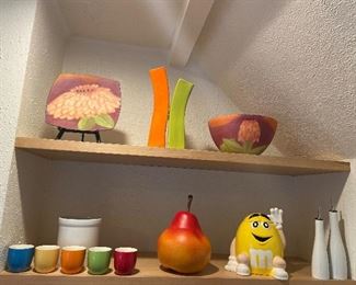 Kitchen accessories...plus dishes, a kurig, Ninja & beautiful China & gold plated flatware.