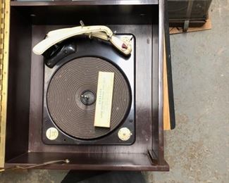 Inside the Altec/Gerrard amp/turntable combo.