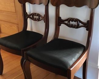 Two of the many antique chairs. 