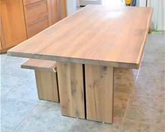 SOLID WOOD FARM HOUSE TABLE WITH BENCH